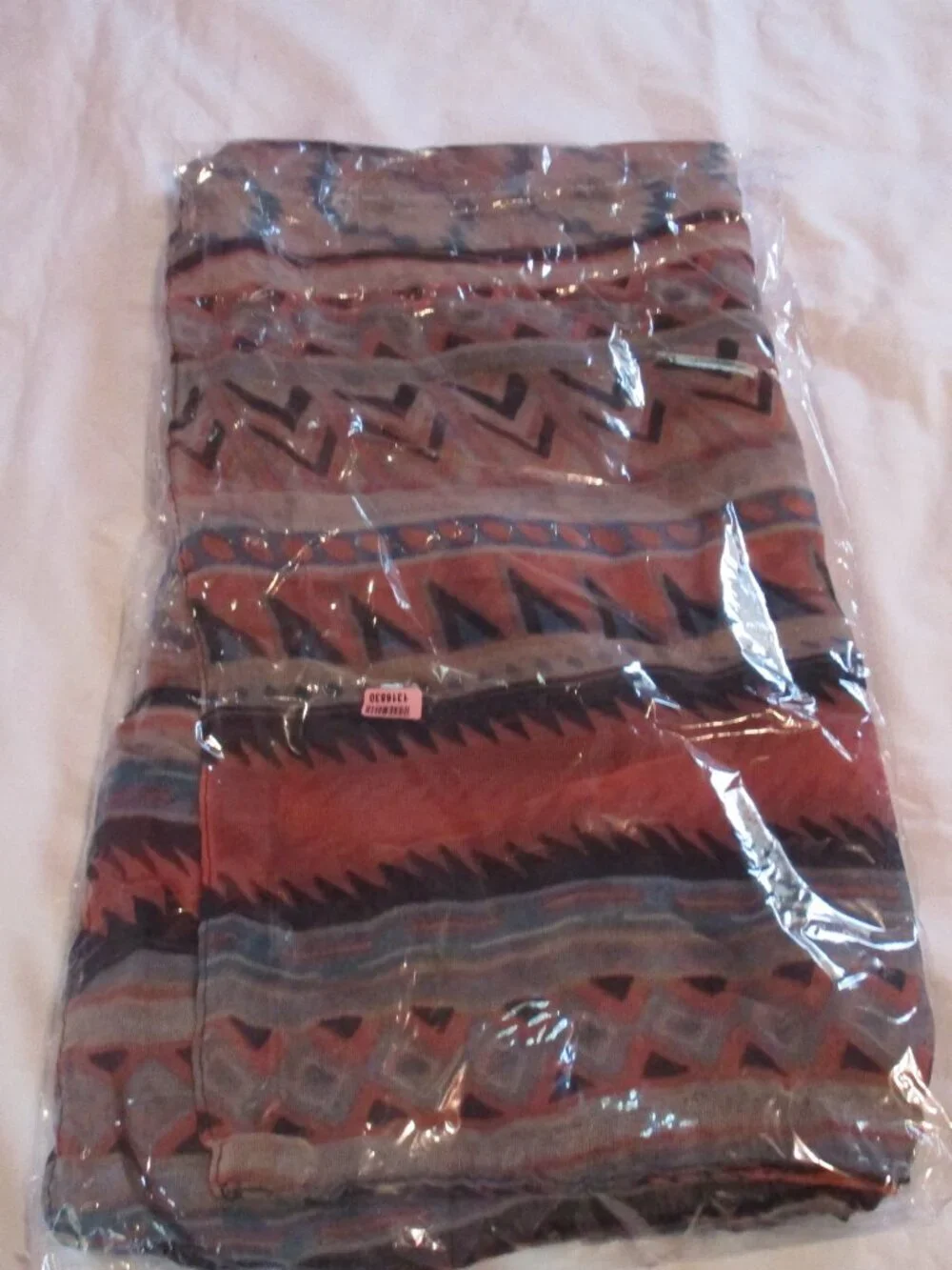 Bohemian Pattern Scarf Vibrant Vertical Stripes 74